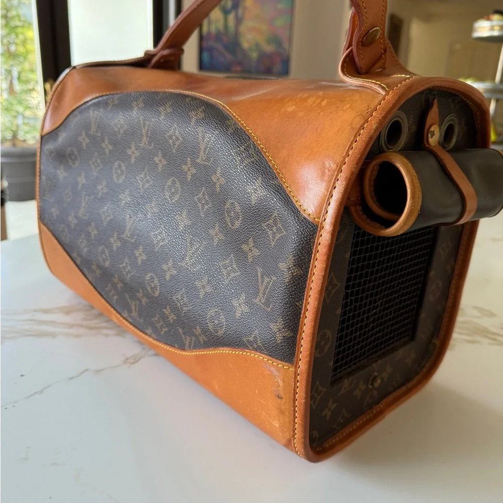 Louis Vuitton Brown Monogram Travel Bag